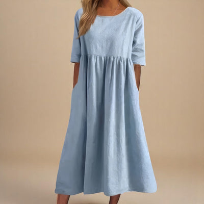 Elara - Flattering Cotton Dress