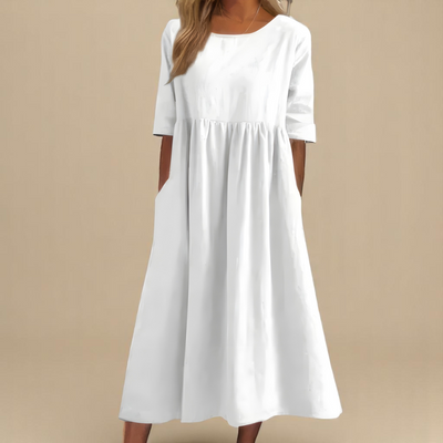 Elara - Flattering Cotton Dress