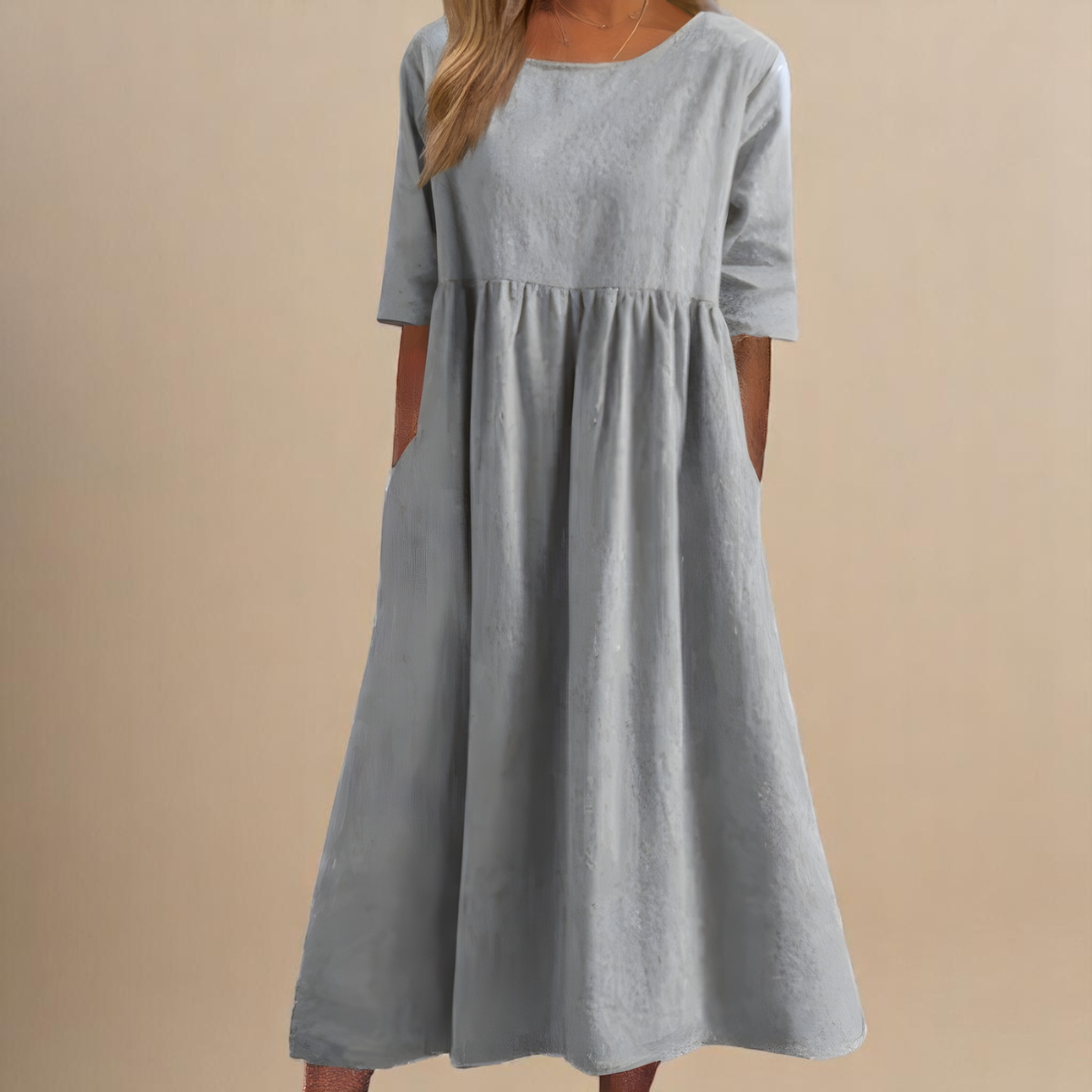 Elara - Flattering Cotton Dress