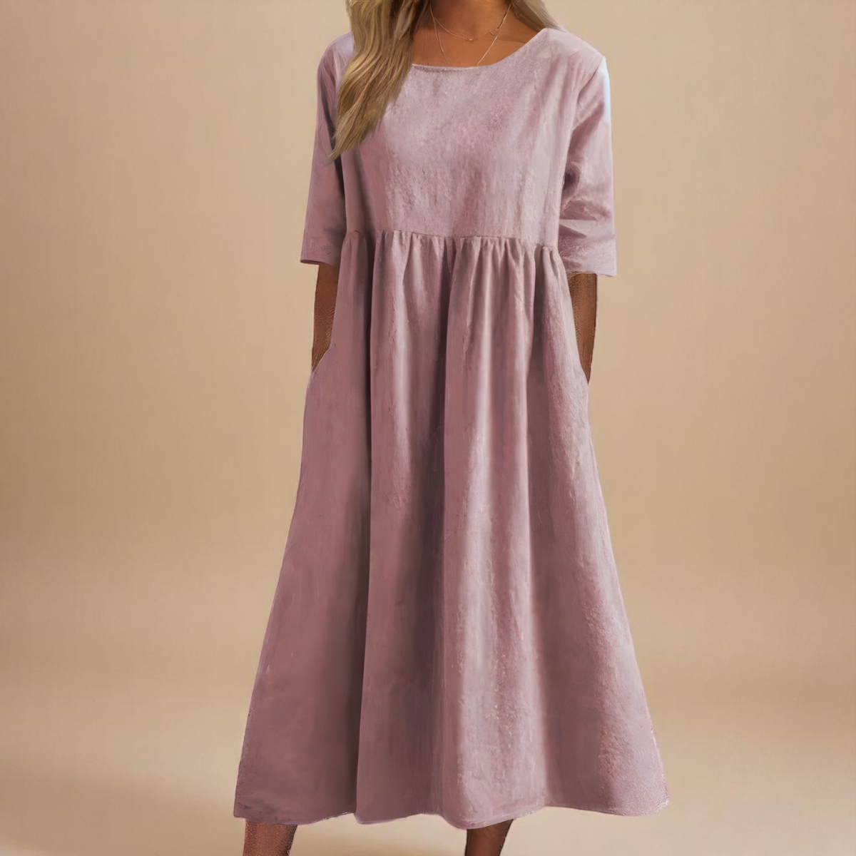 Elara - Flattering Cotton Dress