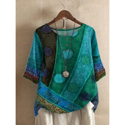 Valerie - Colourful Bohemian Top