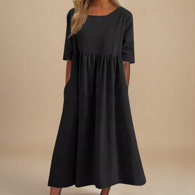 Elara - Flattering Cotton Dress
