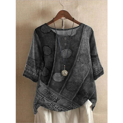 Valerie - Colourful Bohemian Top