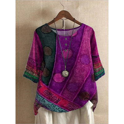Valerie - Colourful Bohemian Top