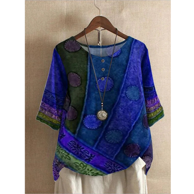 Valerie - Colourful Bohemian Top
