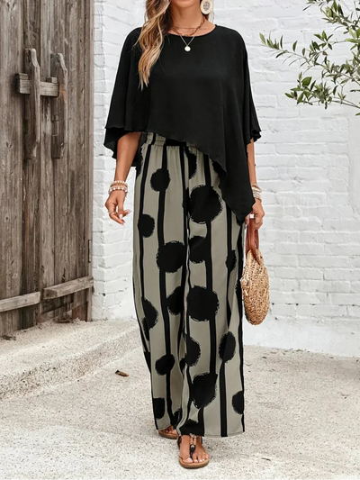 Bianca – Relaxed-Chic Two-Piece Set with Elastic Waistband